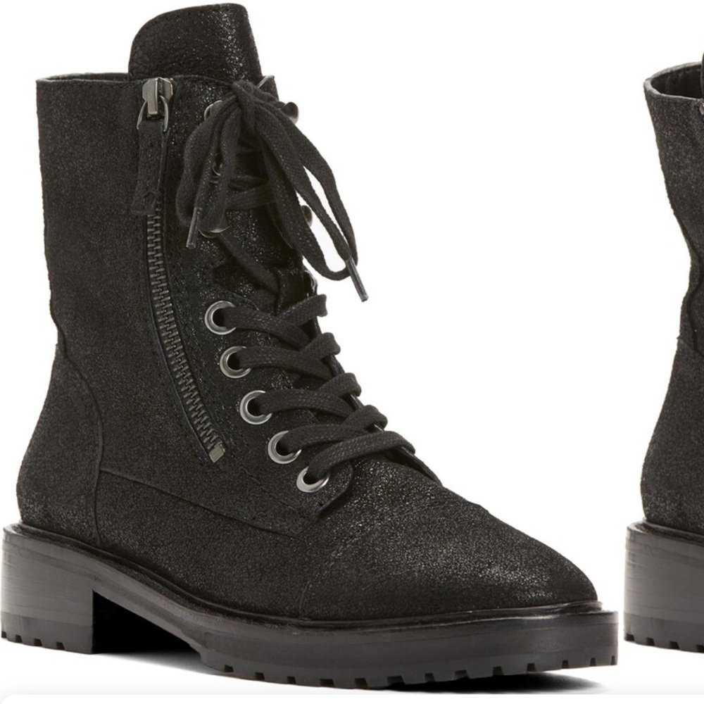 Paige Marline combat boot metallic 8.5